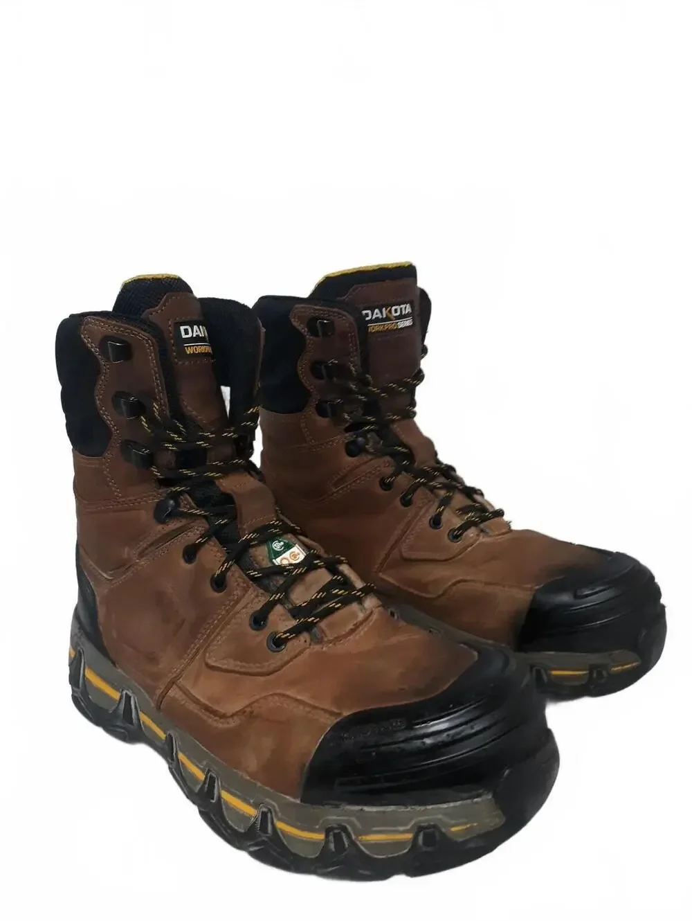 Dakota Men's 8550 Work Boots 9.5M Comp Toe Steel Plate T-Max Insulated Brown